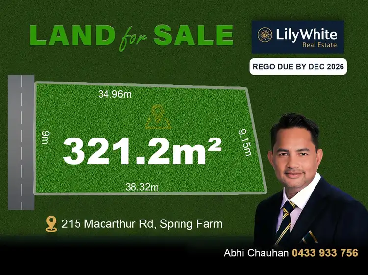 Main view of Homely land listing, LOT 28, 215 Macarthur Road, Spring Farm NSW 2570