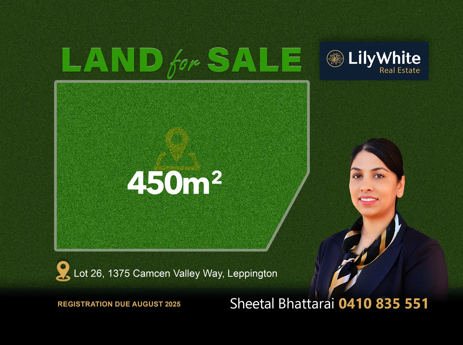 Main view of Homely land listing, LOT 26, 1375 Camden Valley Way, Leppington NSW 2179