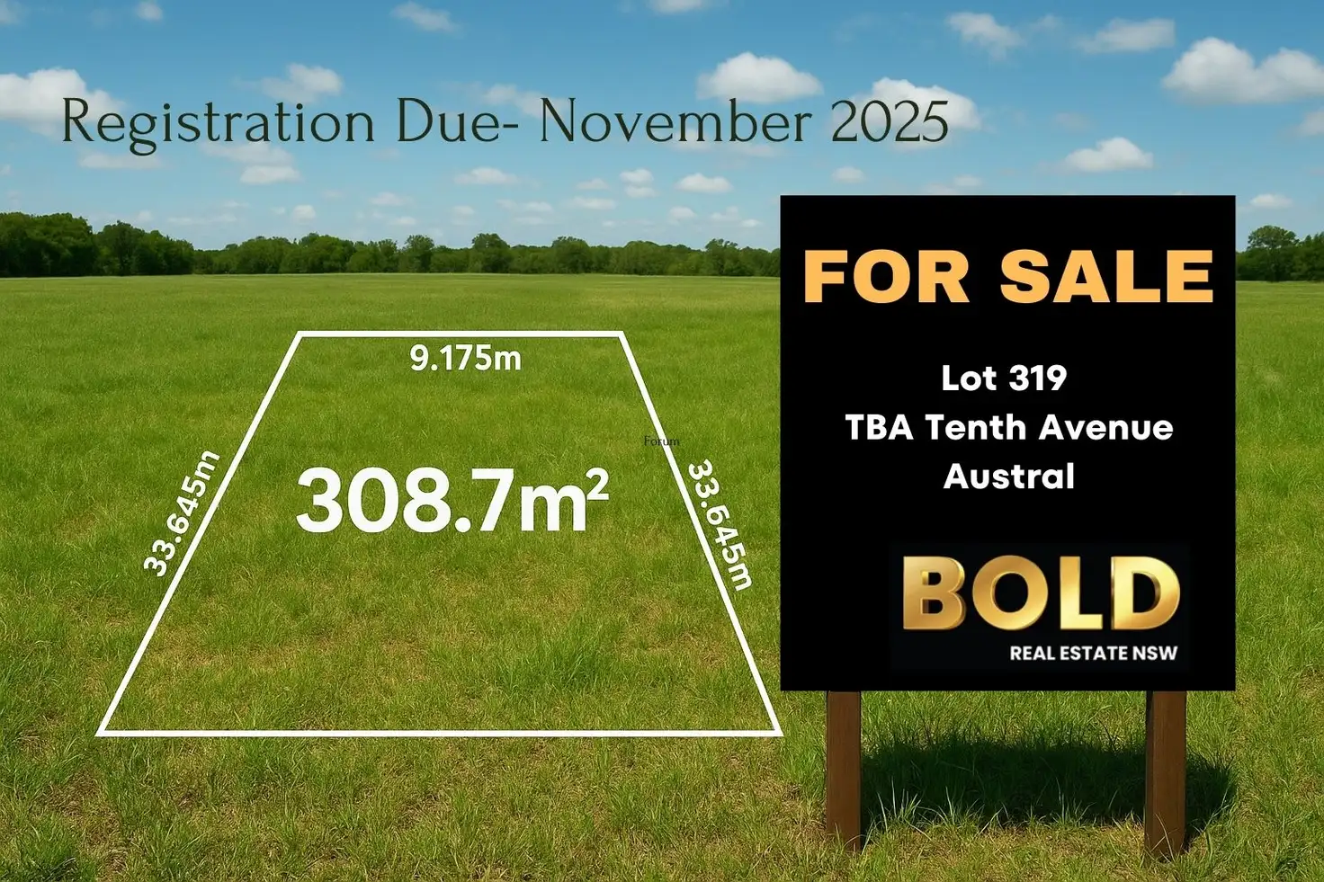 Main view of Homely land listing, LOT 319 TBA Tenth Avenue, Austral NSW 2179