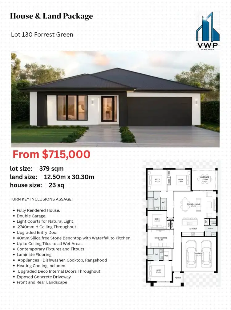 Main view of Homely land listing, LOT 130, 75 Forrest Green Drive, Armstrong Creek VIC 3217