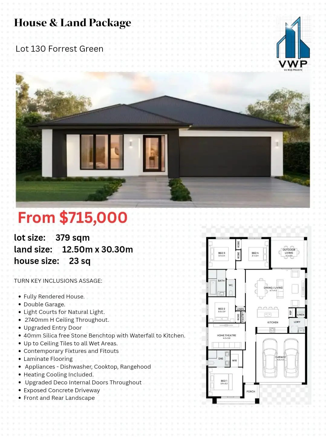 Main view of Homely land listing, LOT 130, 75 Forrest Green Drive, Armstrong Creek VIC 3217