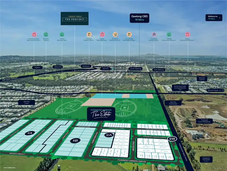Second view of Homely land listing, LOT 130, 75 Forrest Green Drive, Armstrong Creek VIC 3217