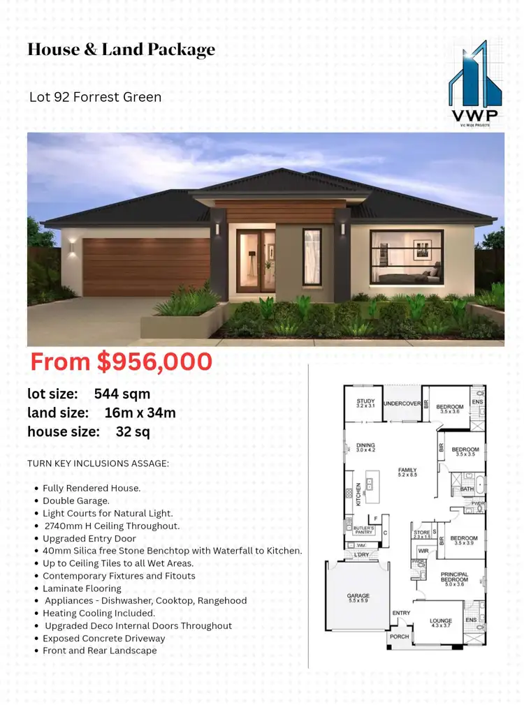 Main view of Homely land listing, LOT 92, 37 Forrest Green Drive, Armstrong Creek VIC 3217