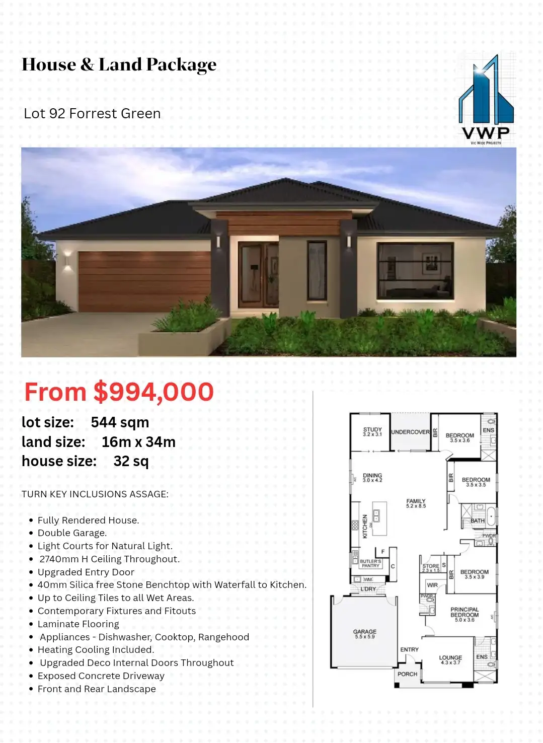Main view of Homely land listing, LOT 92, 37 Forrest Green Drive, Armstrong Creek VIC 3217