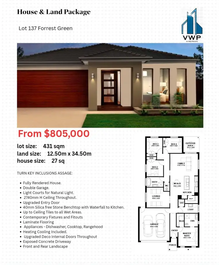 Main view of Homely land listing, LOT 137, 4 Amazon Street, Armstrong Creek VIC 3217