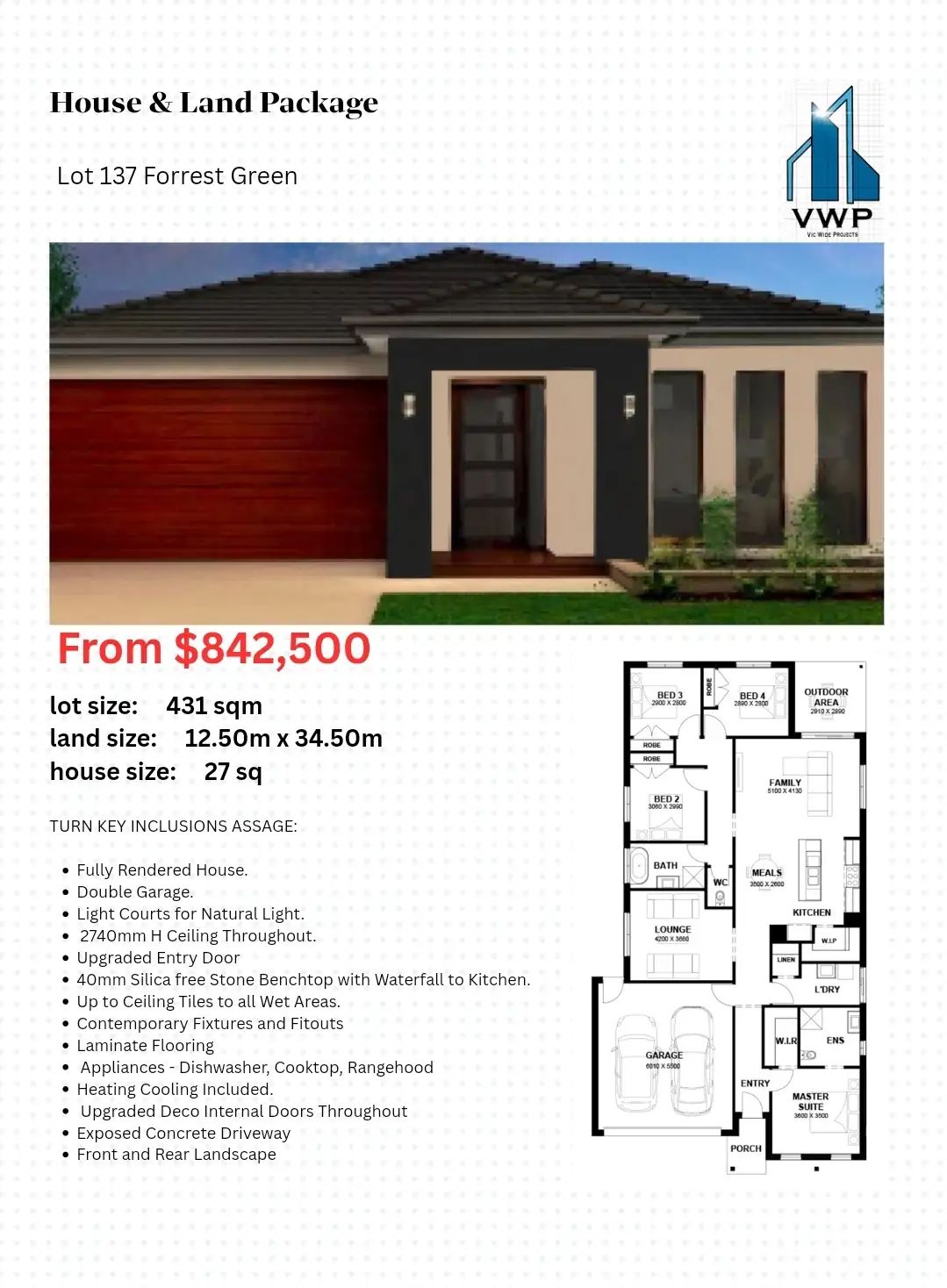 Main view of Homely land listing, LOT 137, 4 Amazon Street, Armstrong Creek VIC 3217