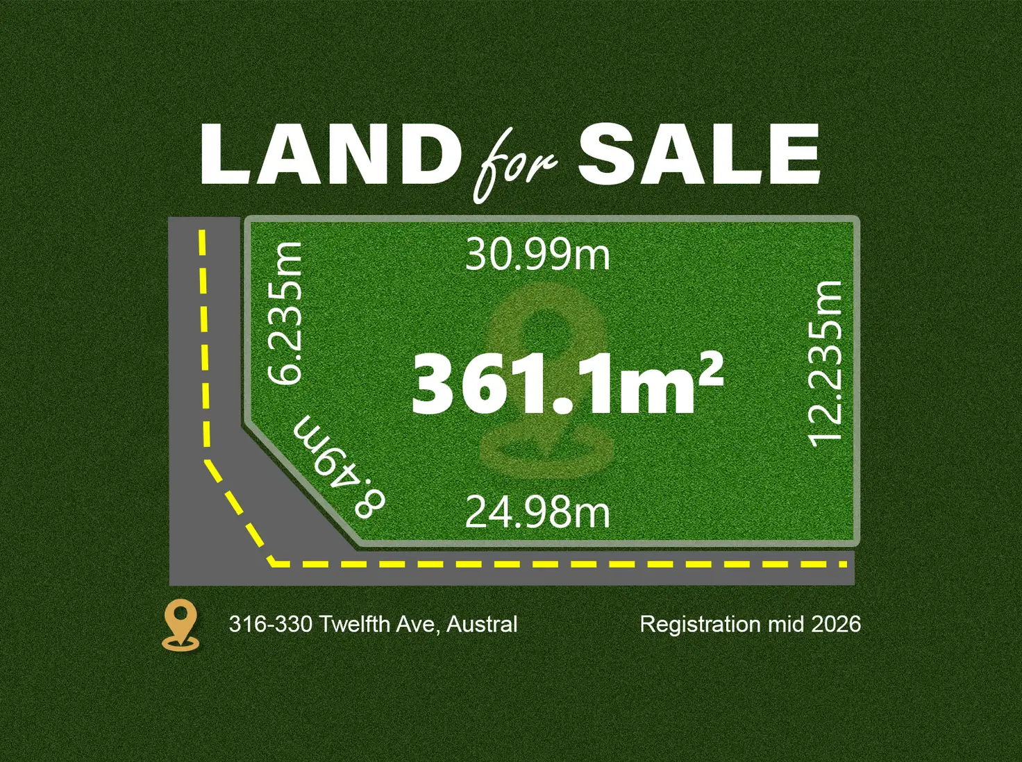 Main view of Homely land listing, LOT 520x, 316-330 Twelfth Avenue, Austral NSW 2179