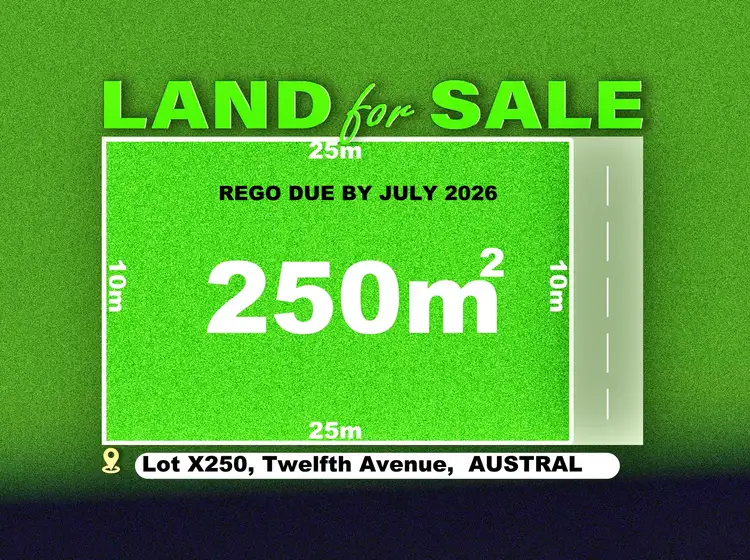 Main view of Homely land listing, LOT X250 Twelfth Avenue, Austral NSW 2179