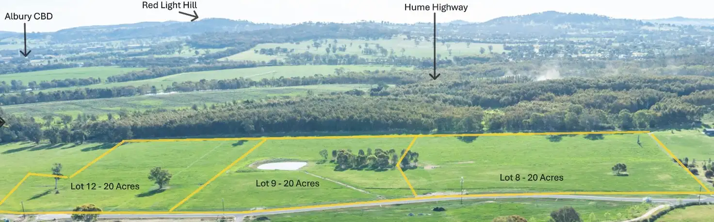 Main view of Homely land listing, LOT 8, 9 & 12 Eagle Rise Road, Table Top NSW 2640