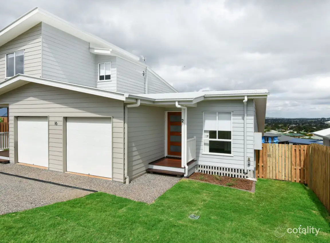 Main view of Homely semi-detached listing, 2/16 Abbey Street, Cranley QLD 4350