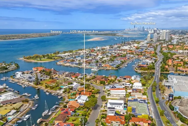 Second view of Homely townhouse listing, 1/25 Markham Avenue, Runaway Bay QLD 4216