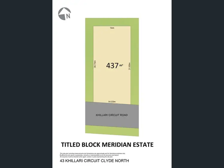 Main view of Homely land listing, 43 Khillari Circuit, Clyde North VIC 3978
