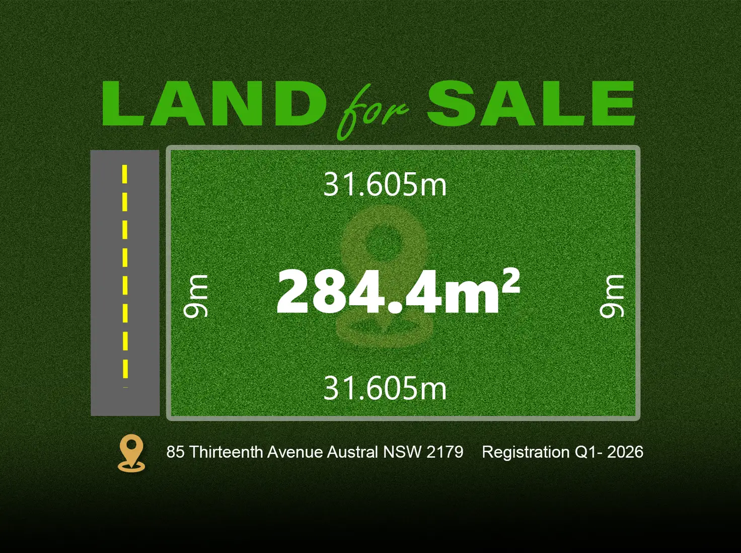 Main view of Homely land listing, LOT 1x, 85 Thirteenth Avenue, Austral NSW 2179