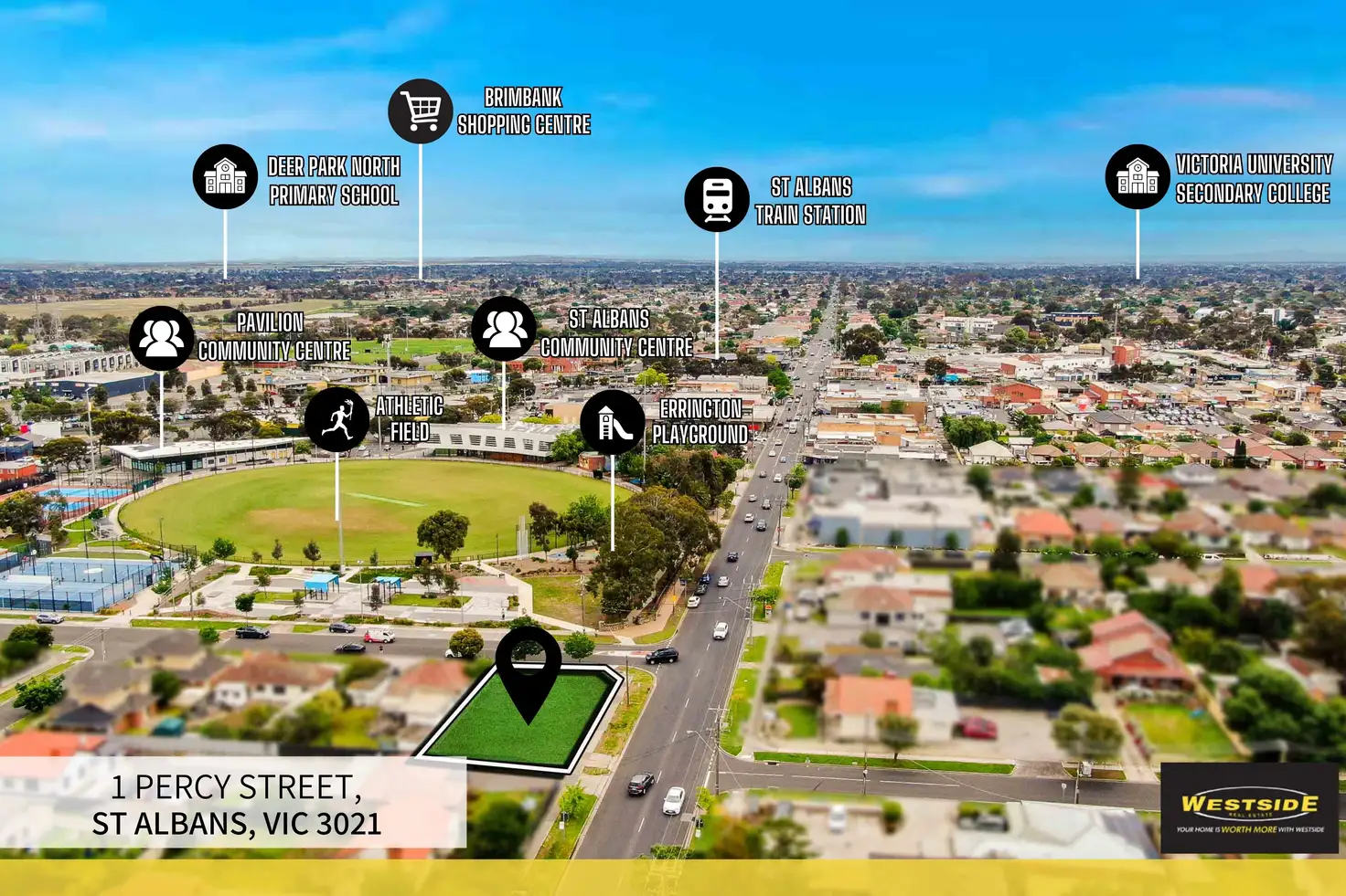 Main view of Homely land listing, 1 Percy street, St Albans VIC 3021