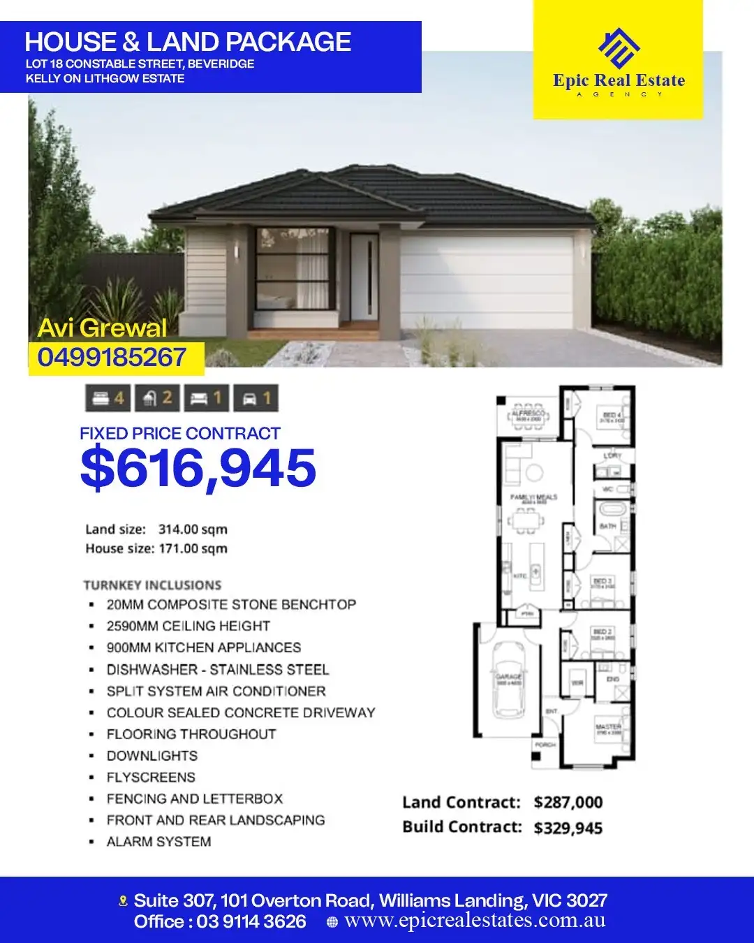 Main view of Homely land listing, LOT 18 CONSTABLE STREET, Beveridge VIC 3753