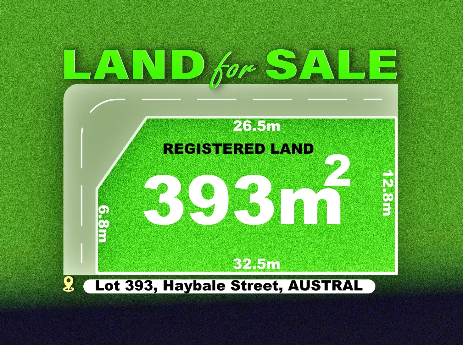 Main view of Homely land listing, LOT X393 Haybale Street, Austral NSW 2179