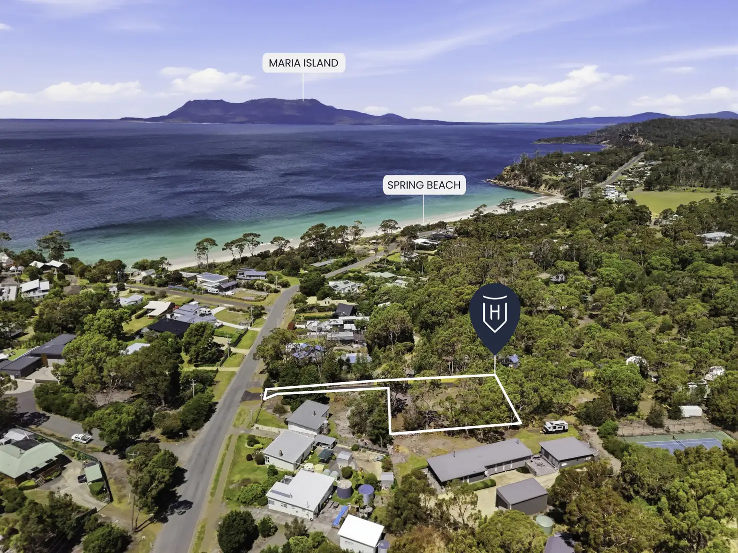 Main view of Homely land listing, 282a Rheban Road, Spring Beach TAS 7190