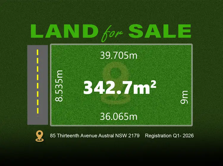 LOT 8x, 85 Thirteenth Avenue, Austral NSW 2179