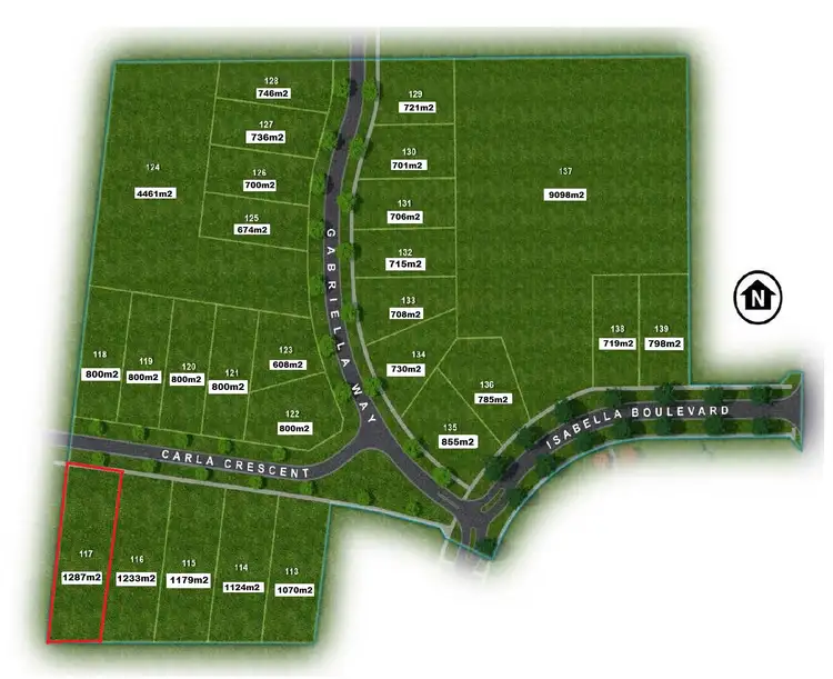 Main view of Homely land listing, LOT 117 Carla Crescent, Korumburra VIC 3950
