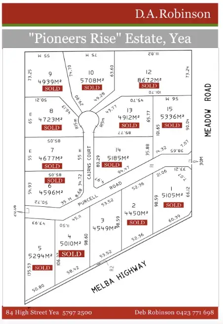 Main view of Homely land listing, Pioneers Rise Cnr Melba Highway & Meadow Road, Yea VIC 3717