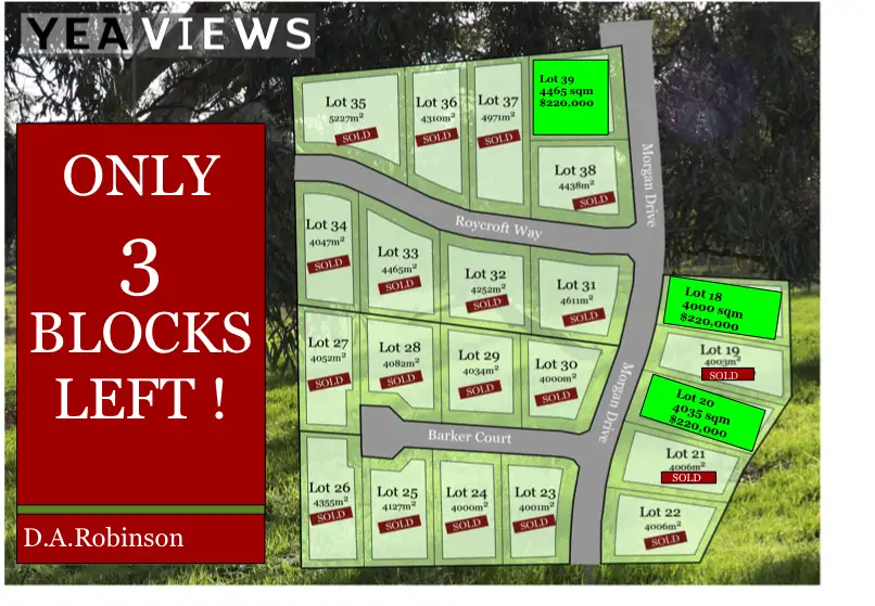 Main view of Homely land listing, LOT 18 to 39/52 Lawrances Road, Yea VIC 3717