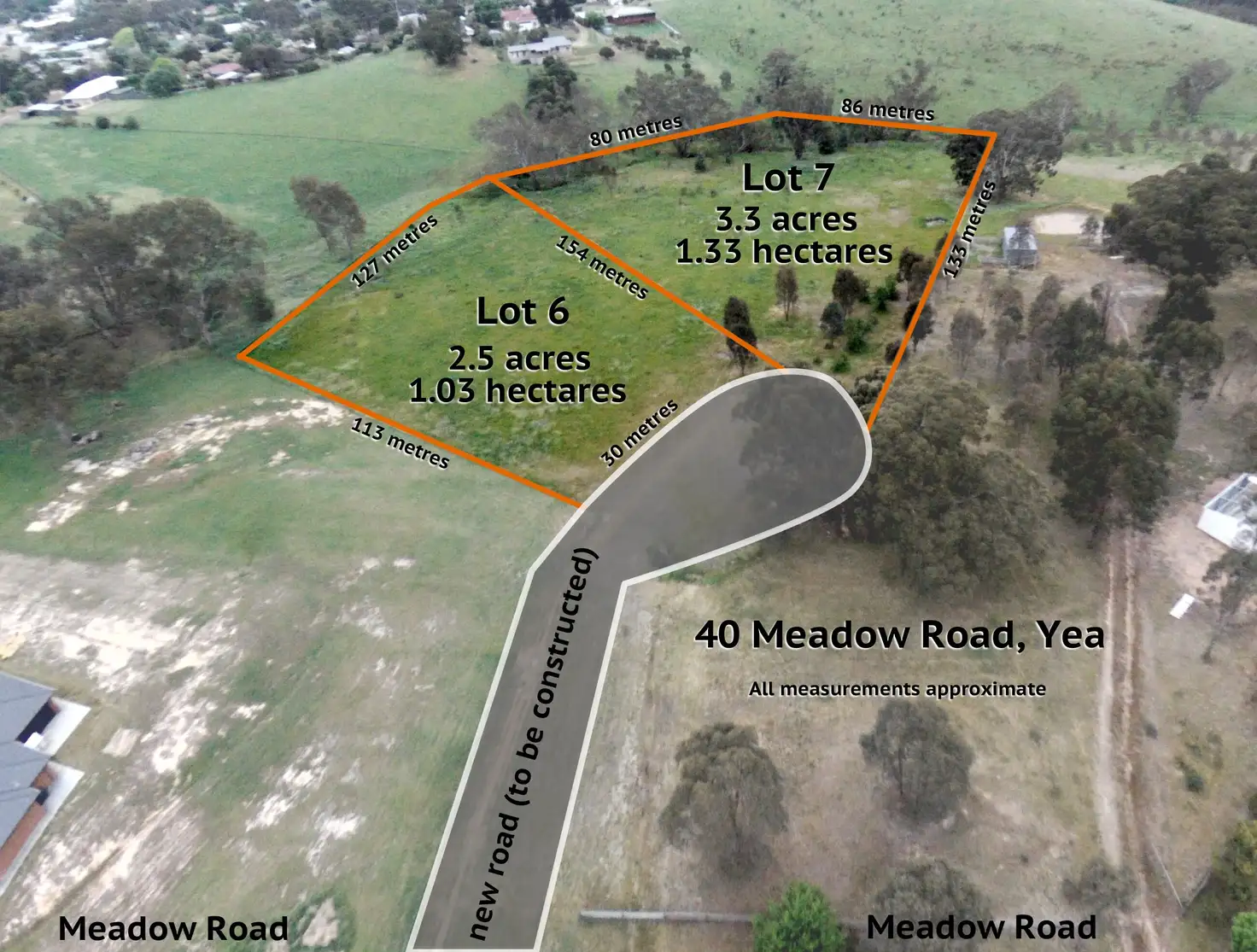 Main view of Homely land listing, 44 (Lot 7) Meadow Road, Yea VIC 3717