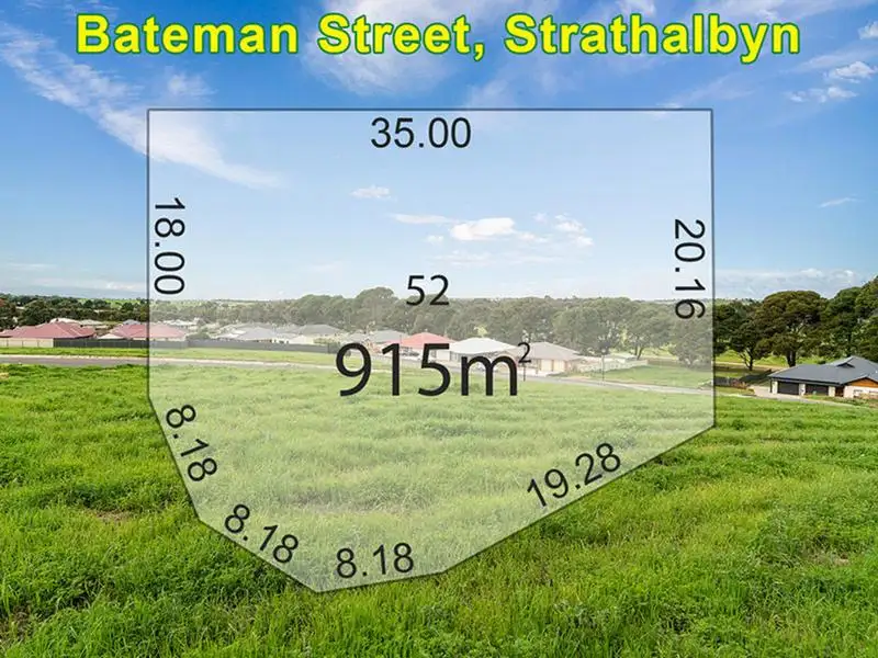 Main view of Homely land listing, LOT 52 Bateman Street, Strathalbyn SA 5255