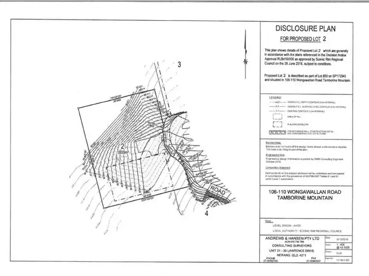 Main view of Homely land listing, Lot 2, 106 Wongawallen Road, Tamborine Mountain QLD 4272