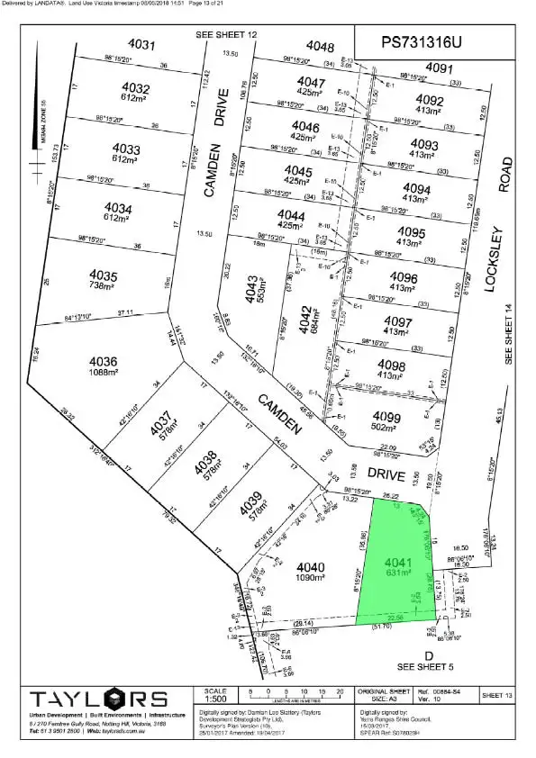 Third view of Homely land listing, 56 Camden Drive, Chirnside Park VIC 3116