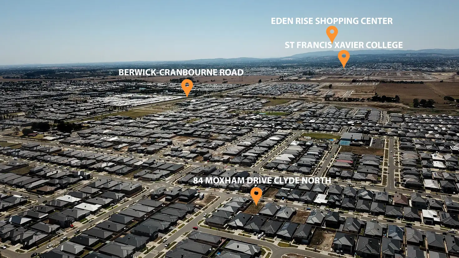 Main view of Homely land listing, 84 Moxham Drive, Clyde North VIC 3978