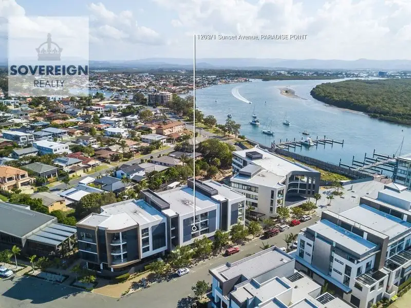 Main view of Homely unit listing, 1203/1 Sunset Ave, Paradise Point QLD 4216