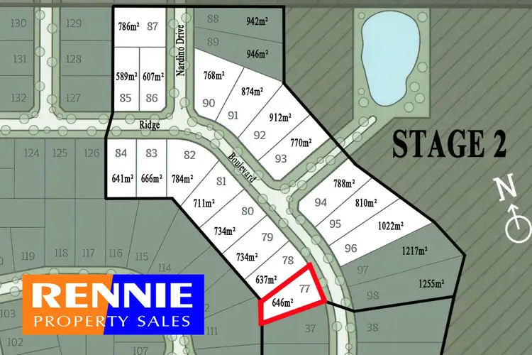 Main view of Homely land listing, Lot 77 Ridge Boulevard, Yinnar VIC 3869
