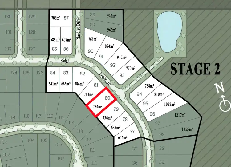 Third view of Homely land listing, LOT 80 Ridge Boulevard, Yinnar VIC 3869