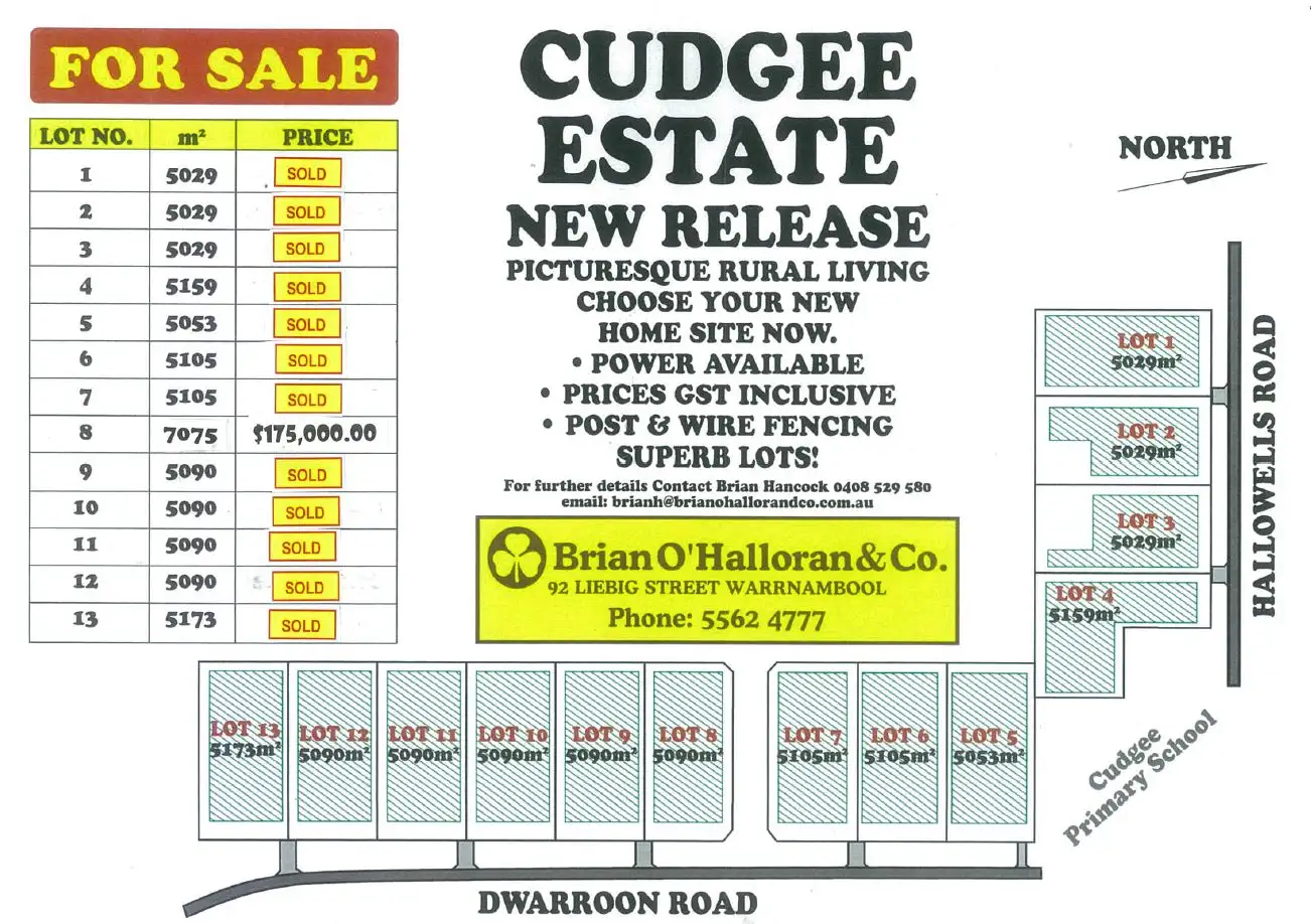 Main view of Homely land listing, LOT 8 Dwarroon Road, Cudgee VIC 3265