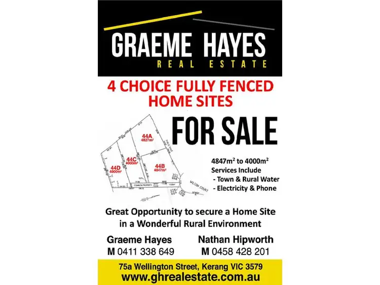 Main view of Homely land listing, 44b Wilson Court, Kerang VIC 3579