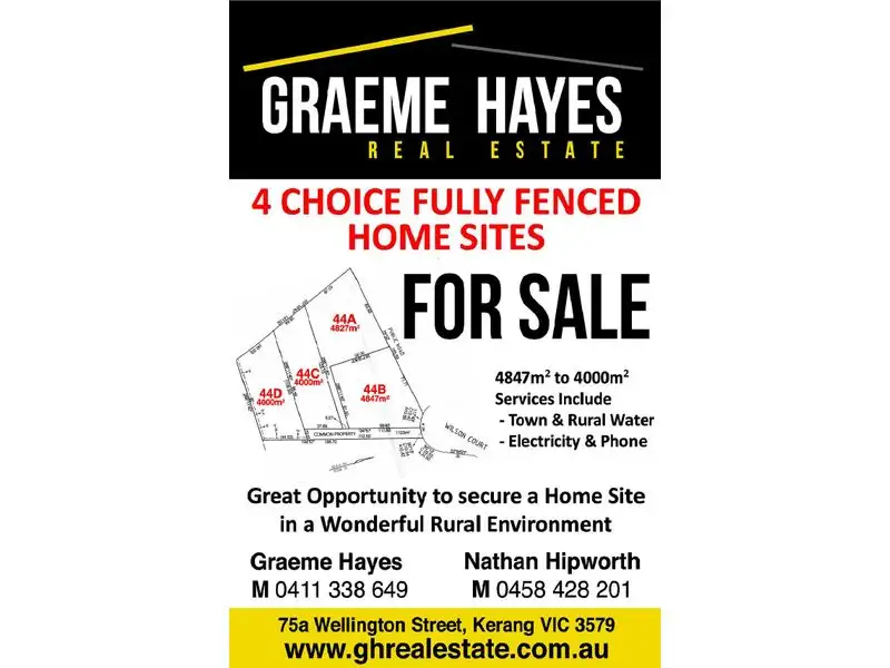 Main view of Homely land listing, 44c Wilson Court, Kerang VIC 3579