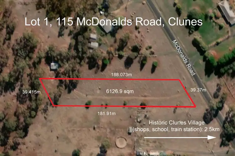 LOT 1/115 McDonalds Road, Clunes VIC 3370