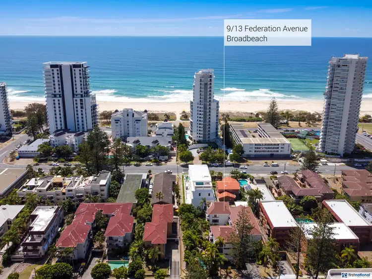 Main view of Homely unit listing, 9/13 Federation Avenue, Broadbeach QLD 4218