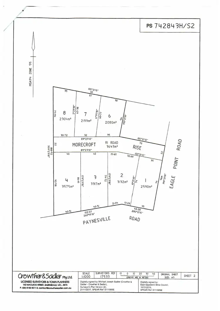 Third view of Homely land listing, Lot 8 Morecroft Rise, Eagle Point VIC 3878
