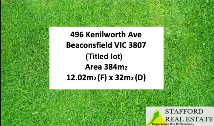Main view of Homely land listing, 496 Kenilworth Avenue, Beaconsfield VIC 3807
