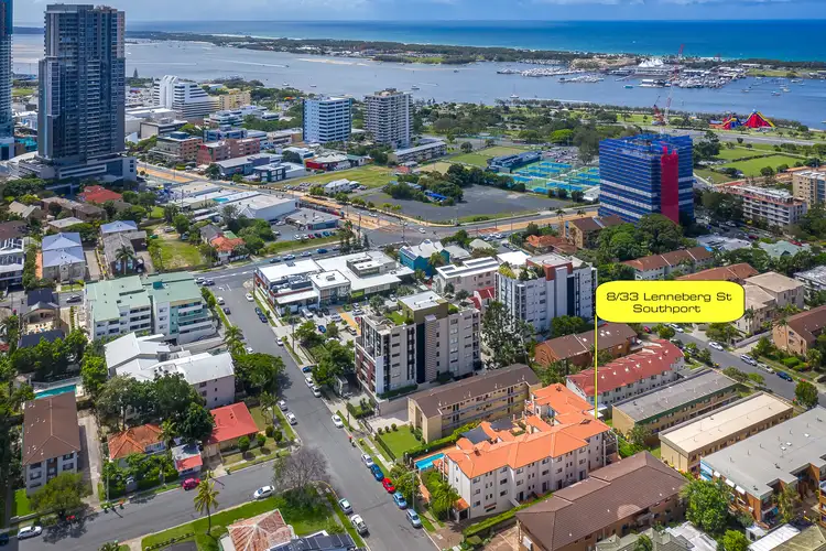 Main view of Homely apartment listing, 8/33 LENNEBERG STREET, Southport QLD 4215