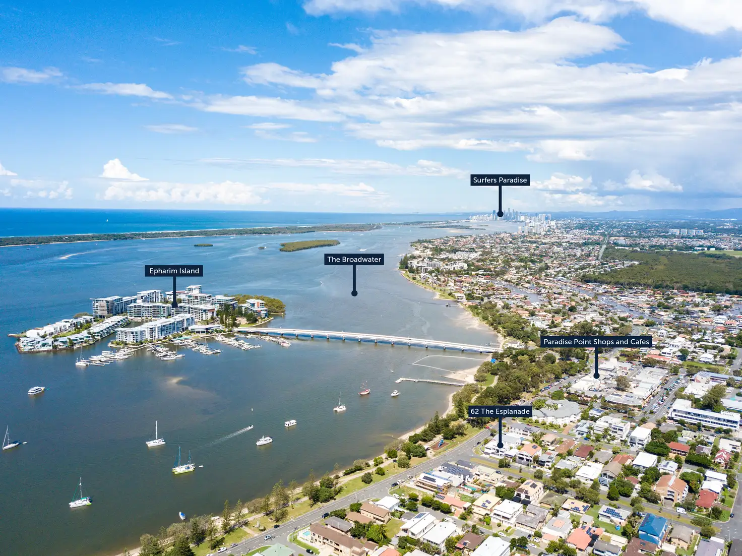 Main view of Homely house listing, 62 The Esplanade, Paradise Point QLD 4216