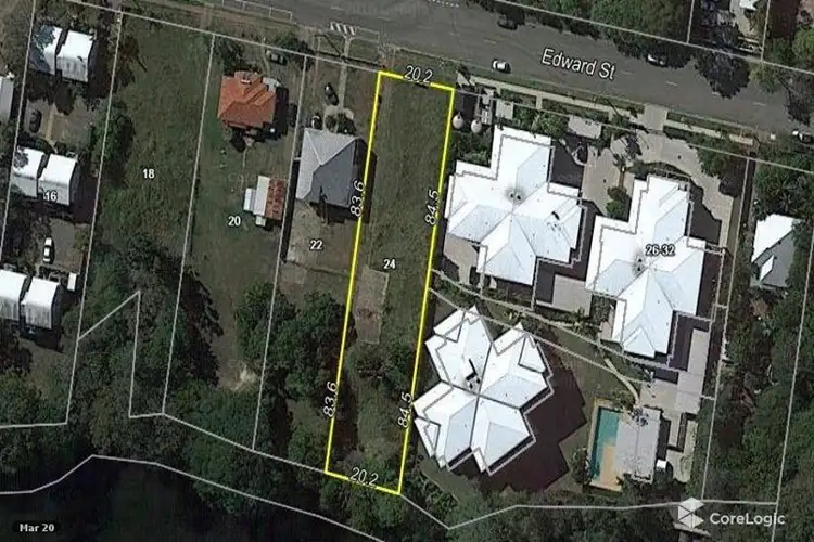 Main view of Homely land listing, 24 Edward Street, Caboolture QLD 4510