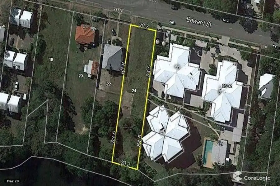 Main view of Homely land listing, 24 Edward Street, Caboolture QLD 4510