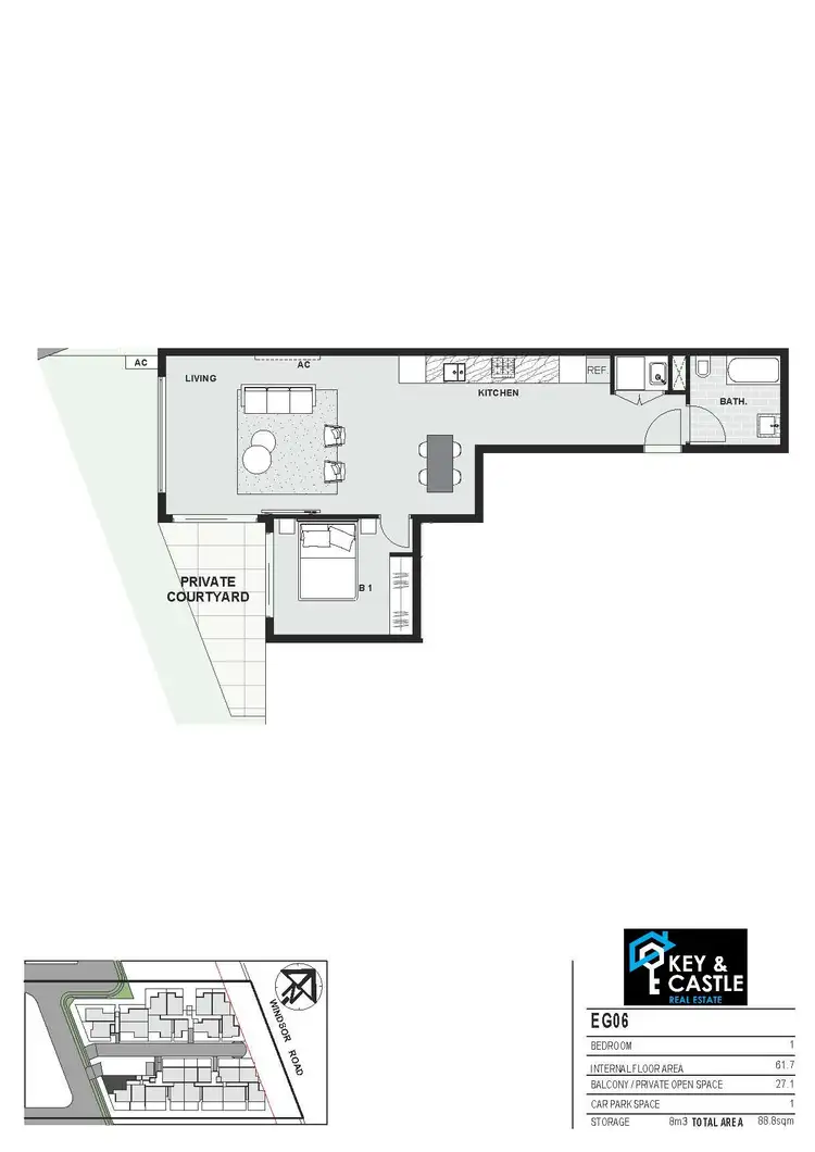 Third view of Homely apartment listing, 308/1-3 Adonis avenue, Rouse Hill NSW 2155