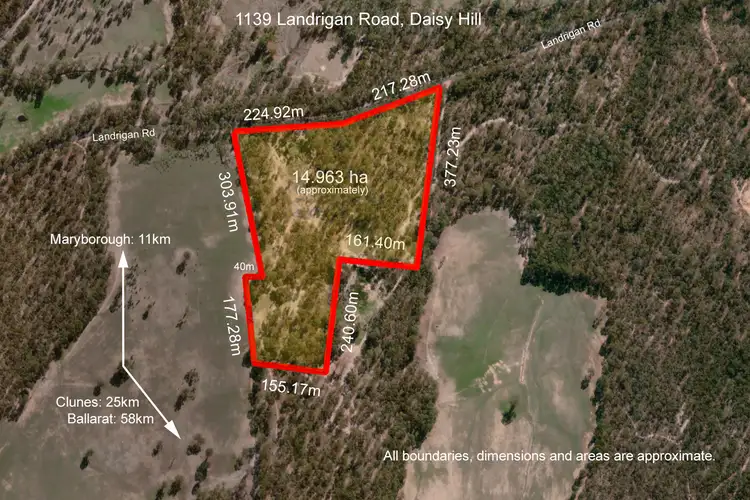 Main view of Homely land listing, 1139 Landrigan Road, Daisy Hill VIC 3465