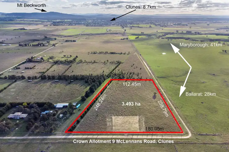 Second view of Homely land listing, Crown Allotment 9 Mclennans Road, Clunes VIC 3370