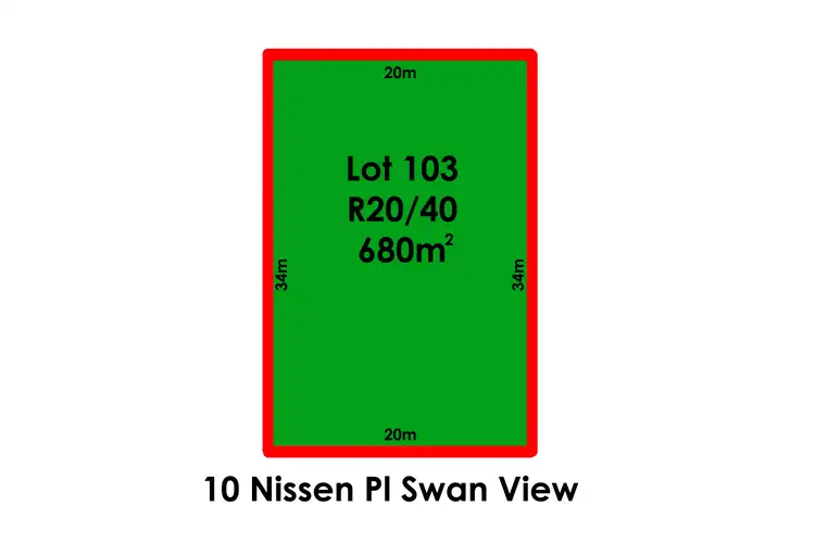 Main view of Homely land listing, 10 Nissen Place, Swan View WA 6056