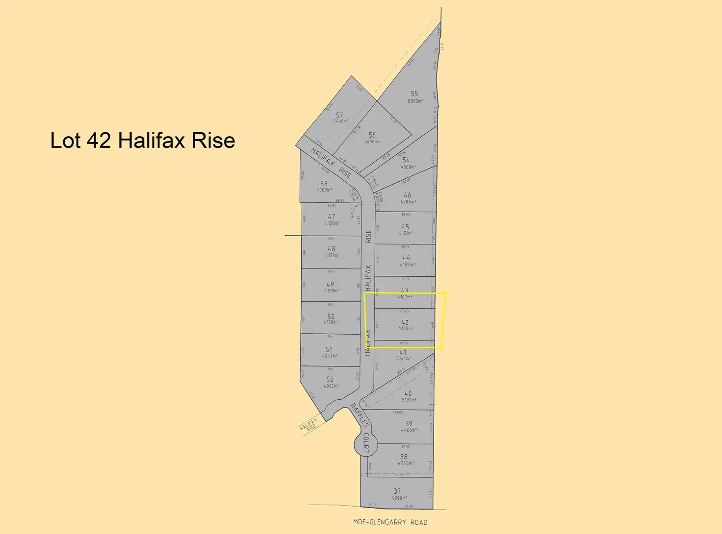 Main view of Homely land listing, LOT 42/24 Halifax Rise, Tyers VIC 3844