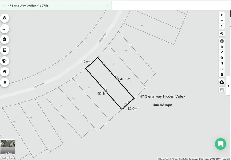 Main view of Homely land listing, 47 Siena Way, Hidden Valley VIC 3756